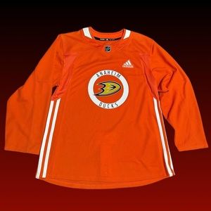 NHL orange ducks quality jersey